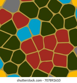 Colourful ornamental background made of mosaic. New texture for design work