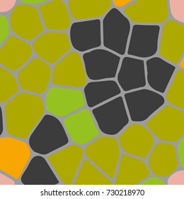 Colourful ornamental background made of mosaic. New texture for design work