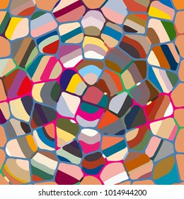 Colourful ornamental rose background made of mosaic. New texture for design work