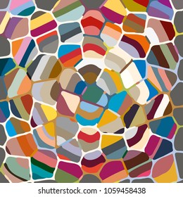 Colourful ornamental rose background made of mosaic. New texture for design work