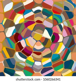 Colourful ornamental rose background made of mosaic. New texture for design work