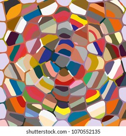 Colourful ornamental rose background made of mosaic. New texture for design work