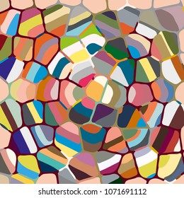 Colourful ornamental rose background made of mosaic. New texture for design work