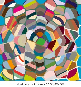 Colourful ornamental rose background made of mosaic. New texture for design work