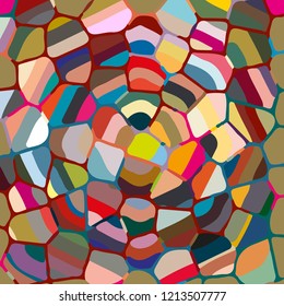 Colourful ornamental rose background made of mosaic. New texture for design work
