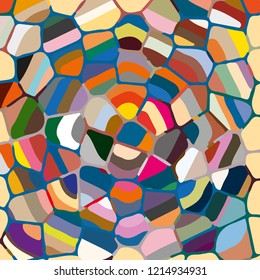 Colourful ornamental rose background made of mosaic. New texture for design work