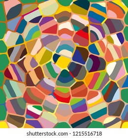 Colourful ornamental rose background made of mosaic. New texture for design work
