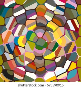 Colourful ornamental rose background made of mosaic. New texture for design work