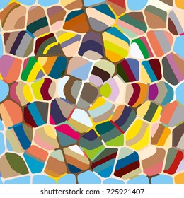 Colourful ornamental rose background made of mosaic. New texture for design work
