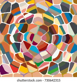 Colourful ornamental rose background made of mosaic. New texture for design work