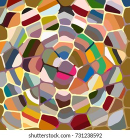 Colourful ornamental rose background made of mosaic. New texture for design work