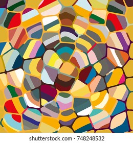 Colourful ornamental rose background made of mosaic. New texture for design work