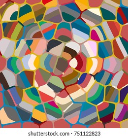 Colourful ornamental rose background made of mosaic. New texture for design work