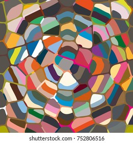 Colourful ornamental rose background made of mosaic. New texture for design work