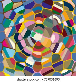Colourful ornamental rose background made of mosaic. New texture for design work