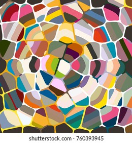 Colourful ornamental rose background made of mosaic. New texture for design work
