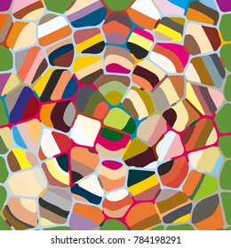 Colourful ornamental rose background made of mosaic. New texture for design work