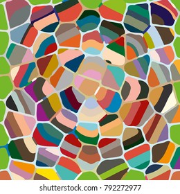 Colourful ornamental rose background made of mosaic. New texture for design work