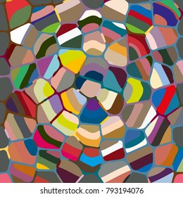 Colourful ornamental rose background made of mosaic. New texture for design work