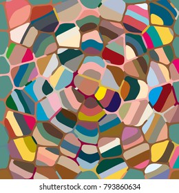 Colourful ornamental rose background made of mosaic. New texture for design work