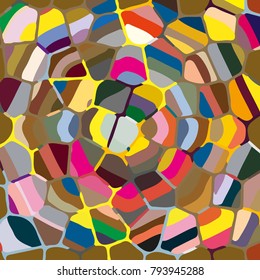 Colourful ornamental rose background made of mosaic. New texture for design work