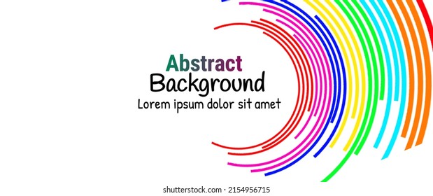 Colourful Paint circle Abstract Background. pattern in full color rainbow spectrum colors. Futuristic design posters. vector abstract.