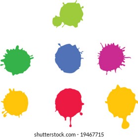 A Colourful Paint Splat Illustration