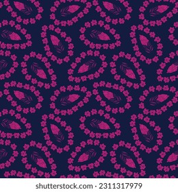 Colourful Paisley abstract seamless pattern design for fashion textiles, graphics, backgrounds and crafts