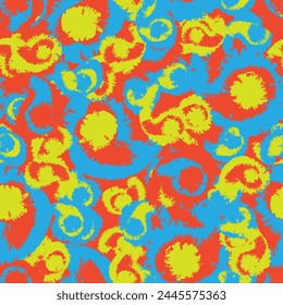 Colourful Paisley abstract seamless pattern design for fashion textiles, graphics, backgrounds and crafts