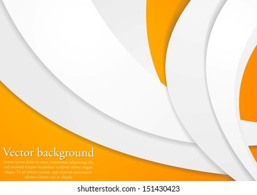 Colourful paper waves vector design