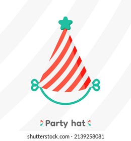 Colourful party hats, vector, Illustration.