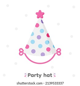 Colourful party hats, vector, Illustration.