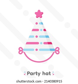 Colourful party hats, vector, Illustration.
