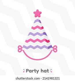 Colourful party hats, vector, Illustration.