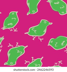 Diseño de patrón sin costuras de paloma colorida para textiles de moda, gráficos, fondos y artesanías
