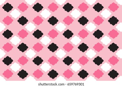Colourful pink modern vector squares designed elegant pattern
