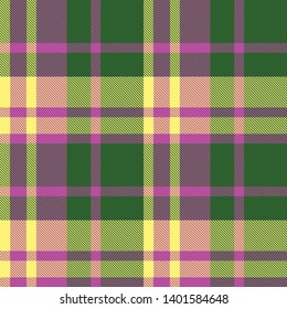 Colourful Plaid Seamless Pattern Background