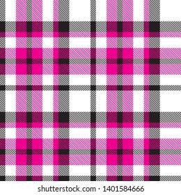Colourful Plaid Seamless Pattern Background
