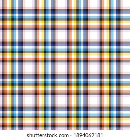 Colourful Plaid seamless pattern for fashion textiles and graphics