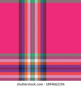 Colourful Plaid seamless pattern for fashion textiles and graphics