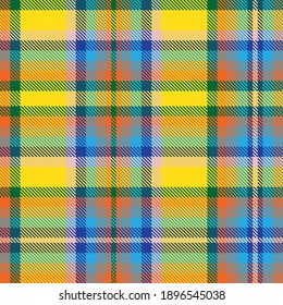 Colourful Plaid textured seamless pattern for fashion textiles and graphics