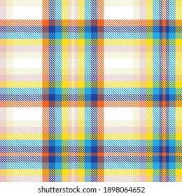 Colourful Plaid textured seamless pattern for fashion textiles and graphics