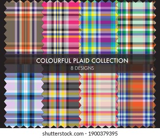 Colorosa Colorada Colección de patrones sin costura texturizada incluye 8 diseños para textiles y gráficos de moda
