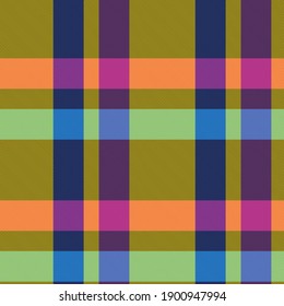 Colourful Plaid textured seamless pattern for fashion textiles and graphics