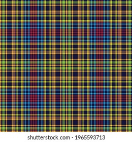 Colourful Plaid textured seamless pattern for fashion textiles and graphics