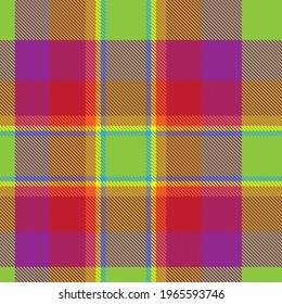 Colourful Plaid textured seamless pattern for fashion textiles and graphics