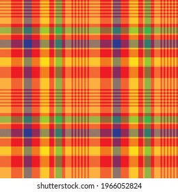 Colourful Plaid textured seamless pattern for fashion textiles and graphics