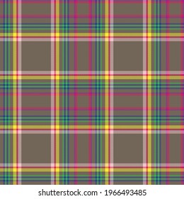Colourful Plaid textured seamless pattern for fashion textiles and graphics