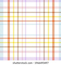 Colourful Plaid textured seamless pattern for fashion textiles and graphics