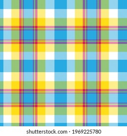 Colourful Plaid textured seamless pattern for fashion textiles and graphics
